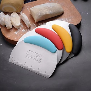 1 raspador de masa de acero inoxidable: herramienta multiusos para repostería y panadería – utensilio de cocina apto para festividades - Product Image 4