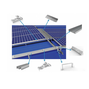 แผงโซลาร์เซลล์ BIPV สำหรับหลังคาแบบกันน้ำ พร้อมรางระบายน้ำรูปตัว M และรางยึด Zn-Al-Mg - Product Image 3