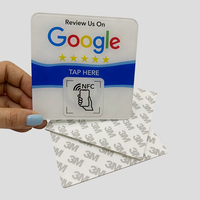 Logo personnalisé imprimé NFC Google Review Stand 13.56khz Rating Pvc avec cartes à puce 213/215/216 Google Play Gift Review Card