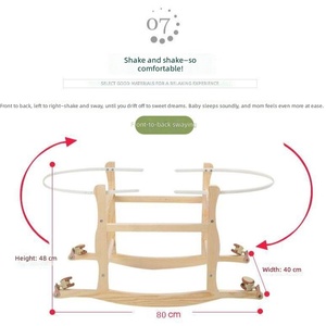 Panier de Moïse tissé à la main pour bébé, <span class=keywords><strong>lit</strong></span> portable avec matelas en éponge douce, coussin textile et cadre de support - Product Image 4