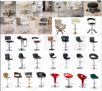 Chaises de bar modernes en plastique à dossier haut, mobilier de salle à manger pour la maison, l'hôtel, l'école, l'hôpital, vente en gros