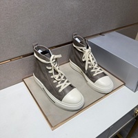 Chaussures de marche décontractées unisexes rétro sportives montantes en cuir véritable à lacets, souples et antidérapantes, confortables