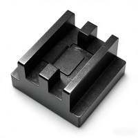 Gabarit de positionnement en aluminium usiné CNC sur mesure, anodisé noir, à rainures multiples, pour outil d'assemblage automatisé