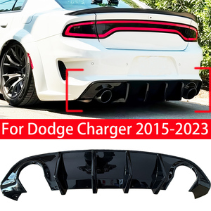 Difusor de Parachoques Trasero de Cuerpo Ancho para Dodge Charger SRT/<span class=keywords><strong>Scat</strong></span> Pack/Daytona/GT/RT 2015-2024, Alerón Inferior - Product Image 6