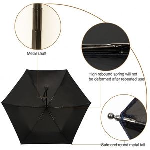 Parapluie pliant automatique 3 sections personnalisé avec logo, protection UV extérieure, vente en gros chinoise promotionnelle - Product Image 3