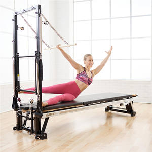 <span class=keywords><strong>Reformer</strong></span> Pilates Pro <span class=keywords><strong>Aluminium</strong></span> dengan Tower Infinity Bar, Rangka Vertikal, Half Track Pilates <span class=keywords><strong>Reformer</strong></span> Con Torre - Product Image 2