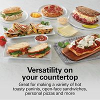 Anbolife Appareil de petit-déjeuner multifonction 3-en-1 électrique antiadhésif facile à nettoyer : Grille-sandwich, Grill et Mijoteuse pour la maison