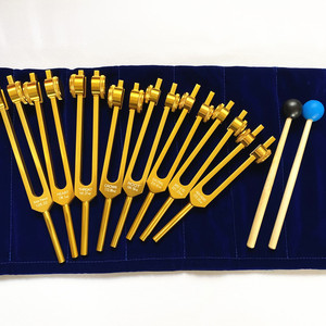 8 diapasones, 126.22Hz, 136.1Hz, 141.27Hz, 172.06Hz, 210.42Hz, 194.18Hz, oro y plata. - Product Image 3