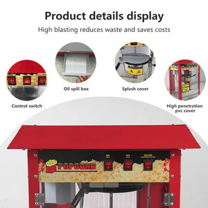 Acero inoxidable 220V/110V pequeña máquina comercial de palomitas de maíz centro comercial máquina automática de palomitas de maíz - Product Image 5