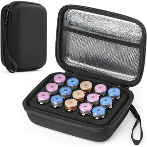 Organizador de viaje portátil de EVA para botellas de péptidos, 12 compartimentos para viales de péptidos de 3 ml, para transporte diario de péptidos para diabéticos - Product Image 6