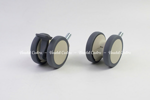 Premium Medical Caster <b>Wheel</b> with Threaded Stem, ABS <b>Plastic</b> Housing and TPR Soft <b>Wheel</b>, 3 4 5 Inch Sizes Available - Product Image 4