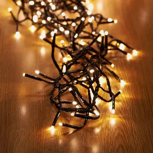 Chinese supplier customized Home interior christmas decoration green wire led string lights