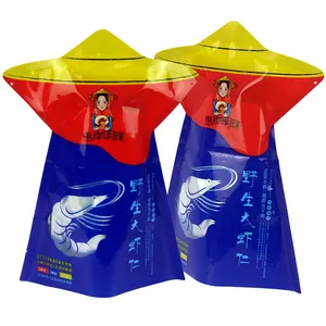 定制印花辣椒丝鱿鱼包装形状150克聚酯薄膜袋
