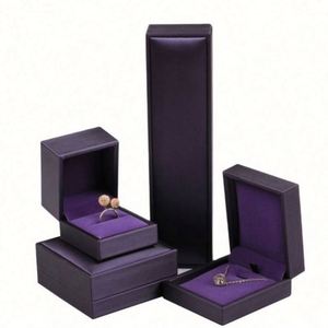 High Quality Stock Hot Selling Rectangle Jewelry Packaging <b>Box</b> <b>for</b> Pendant Necklace <b>Gifts</b> Luxury Engagement Wedding <b>Ring</b> Sets - Product Image 1