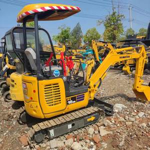 Petite pelleteuse d'occasion mini pelle originale komatsu pc18 pelle sur chenilles en bon état - Product Image 4