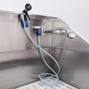 EUR PET Vasca da Bagno Elettrica Sollevabile in Acciaio Inox 304 Anticorrosione con Pannello Pieghevole e Rubinetto ad Alta Pressione per Tutte le Taglie di Animali Domestici - Product Image 5