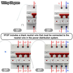 Interruptor de Circuito Eléctrico WiFi Tuya SW-ACW-1P, 1P-2P-3P-63A con Medidor de Energía y Protección Contra Fugas, Dispositivo Inteligente para el Hogar - Product Image 3