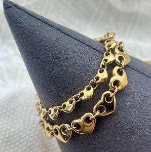 تصميم جديد بالجملة فريدة من نوعها قلادة مارينر بنفخة قلب قلب قلب قلب منتفخ عالية مصقول شخصية قلادة مارينر منتفخة - Product Image 6