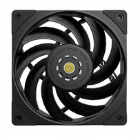 Ventilateur de boîtier PC Speedy 120 mm, haut débit d'air 76,8 CFM, silencieux 800-2000 tr/min, PWM 4 broches, double roulement à billes, pour PC de jeu, en plastique