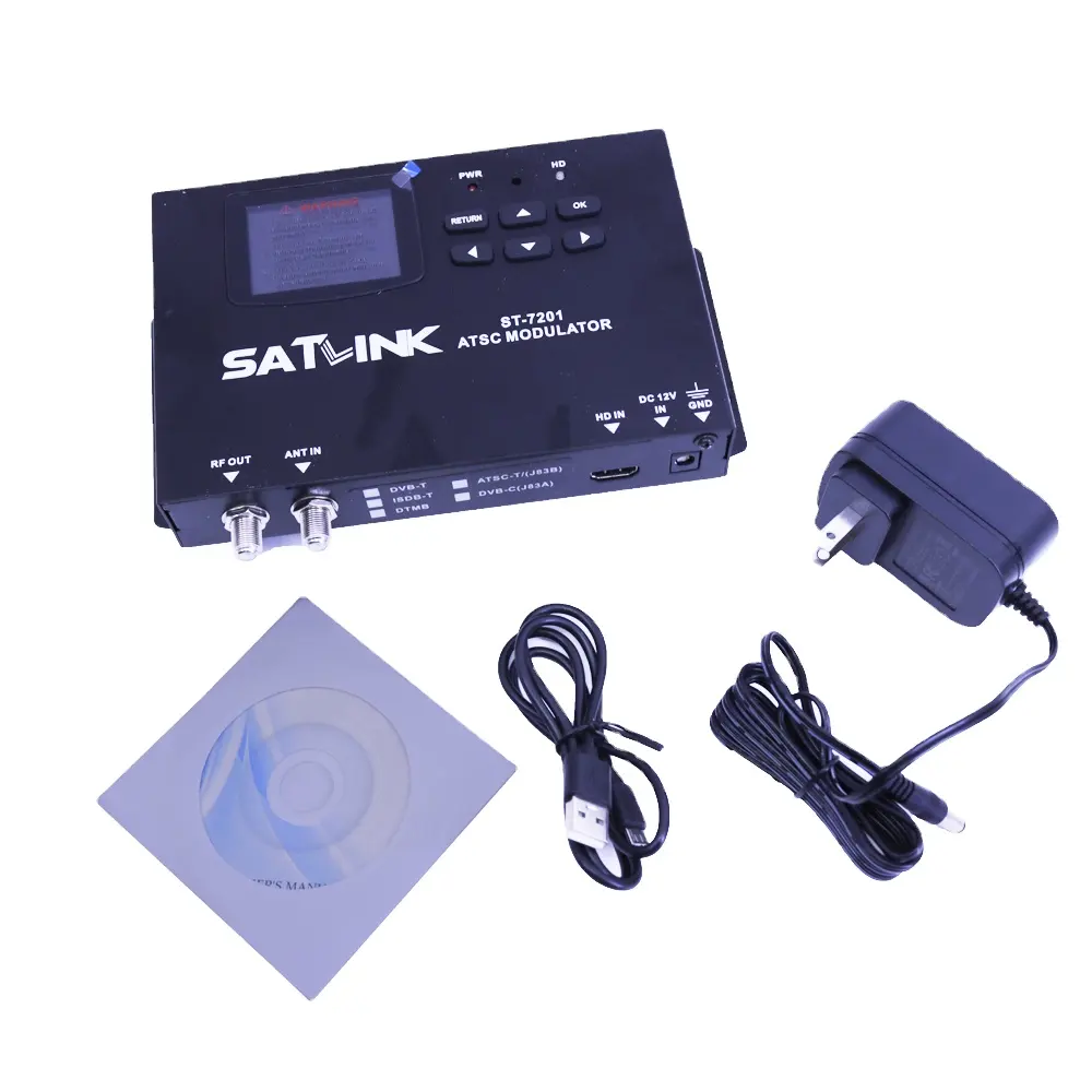 Satlink ST-7201 ATSC-T/ATSC-C HD modülatör tek kanallı sinyal ölçer frekans aralığı: 50 ~ 860MHz