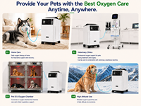Concentrateur d'oxygène médical vétérinaire DYNMED 10L certifié ISO pour cliniques vétérinaires, machines d'anesthésie, cages de soins intensifs, hyperbare