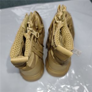 Botas Tácticas Ligeras para Deportes al Aire Libre TSB01 en Verde Oliva, Amarillo Crema y Beige con Cierre Lateral para Selva y Bosque, Venta al Por Mayor - Product Image 3