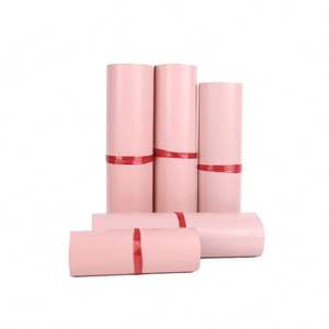 Sacs d'expédition personnalisés pour vêtements, auto-adhésifs, boutique, mat, rose, sacs d'expédition en polyéthylène sans logo - Product Image 3