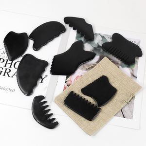Herramientas de masajeador facial Jade Gua Sha <span class=keywords><strong>Board</strong></span> <span class=keywords><strong>Black</strong></span> Bian Stone Masaje facial Raspado <span class=keywords><strong>Guasha</strong></span> <span class=keywords><strong>Board</strong></span> para la belleza - Product Image 1