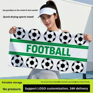 Toalla Deportiva de Microfibra de Secado Rápido 40*80, para Fútbol, Gimnasio, Ejercicio, Absorbente de Sudor, Personalizable, <span class=keywords><strong>con</strong></span> Banda para la Mano, Protección Solar, Portátil - Product Image 5