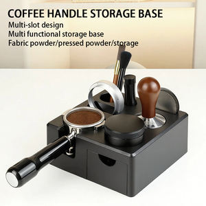 Caja de Almacenamiento Multifuncional para Utensilios de Café ABS, Prensa de Polvo para Tela de Escritorio, Soporte Universal Ajustable de 51/58 mm - Product Image 1
