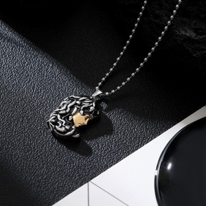 Collier Pendentif Punk Méduse Serpent Démon <span class=keywords><strong>en</strong></span> <span class=keywords><strong>Verre</strong></span>, Style Gothique, Bijou Tendance - Product Image 4