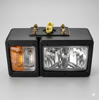 Pièces de machines de construction : Phare avant gauche 220 pour excavatrice, lampe 32B0098 pour 3CX 4CX