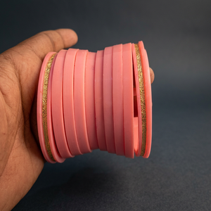 Brazaletes de Resina Color Marfil para Mujer, Estilo Tradicional, Más Vendidos, Chapados en Oro, Opción de Color Personalizado, Ecológicos, de Alta Calidad - Product Image 1