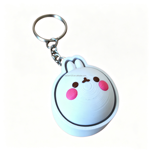 Llavero Antiestrés de PVC con Impresión 3D de Animales de 5cm, Diseño de Vaca, Cangrejo, Oso, Botón de Presión, Adorno Colgante para Bolsa, Venta al por Mayor - Product Image 4