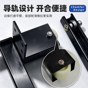 Thousand-centimeter Eye <b>Sofa</b> <b>Bed</b> Hinge With Slide Rails Black <b>Pull</b>-<b>out</b> Frame Hardware For Functional <b>Sofa</b> <b>Bed</b> - Product Image 2
