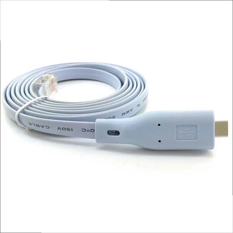 Sinforcon konsol kablosu tip C USB-C RS232 to RJ45 USB seri adaptör kablosu Cisco yönlendiriciler Huawei yapılandırma kablosu