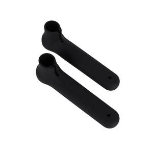 Housse de protection en Silicone pour poignée de porte, design minimaliste noir, Installation facile pour portes de sécurité de chambre à coucher et de salle de bain - Product Image 3