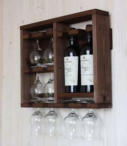 JUNJI in legno rustico controsoffitto portabottiglie <span class=keywords><strong>da</strong></span> vino supporto a <span class=keywords><strong>parete</strong></span> portabottiglie portabottiglie per vino - Product Image 2