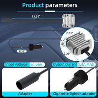 Convertidor Mini Starlink, Carcasa Impermeable y a Prueba de Polvo de PVC, Kit de Conversión para Camioneta/RV, Enchufe para Encendedor de Cigarrillos, 30V, Carga Rápida para Computadora