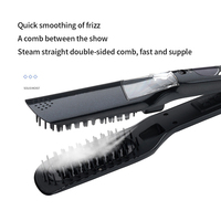 Brosse Lissante Vapeur Professionnelle avec Peigne à Dents Larges Anti-Brûlure et Réservoir d'Eau Verrouillable – Outil de Coiffage à Vapeur pour la Maison et les Voyages – Fournisseur