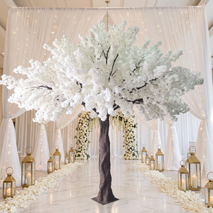 Árbol de Flores de Cerezo Artificial LEDA, Blanco, 8 Pies de Altura, Simulación de Plástico, Decoración para Bodas, Pieza Única - Product Image 1