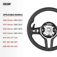 Volant sport en cuir personnalisé pour BMW Série 3 E70 E71 E83 E84 E85E81 E82 E87 E88 E89 E90 E91 E92 E93 Boutons argentés
