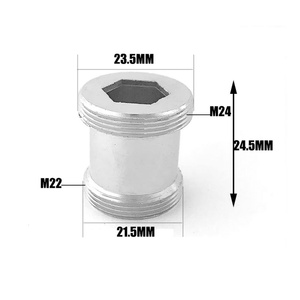 Adaptador de Extensión de Rosca NPT de 24 mm a 22 mm, Adaptador de Latón para Purificador de Agua, Grifo, Boquilla, Aireador - Product Image 2