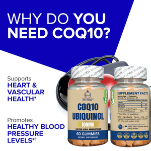Novedades <span class=keywords><strong>Emei</strong></span> COQ10 Ubiquinol Gomitas de Vitamina 100mg para la Salud Cardíaca y Vascular Venta al por Mayor OEM 60 Gomitas - Product Image 3