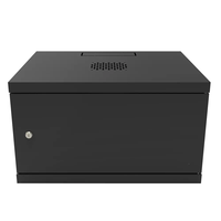 Armoire murale pour serveur réseau de 19 pouces, type fin, porte en métal massif, 19 pouces