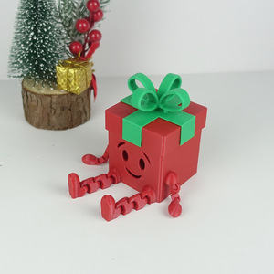 Ornamento Natalizio in Plastica a Forma di Cartone Animato con Arti Snodati, Altezza 4-4,9 Pollici, per Decorazioni Festive - Product Image 1