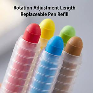 Gessetti Scolastici di Alta Qualità in 6 Colori, Senza Macchie, Portatili, Materiale Durevole, Senza Polvere, Solubili in Acqua - Product Image 4