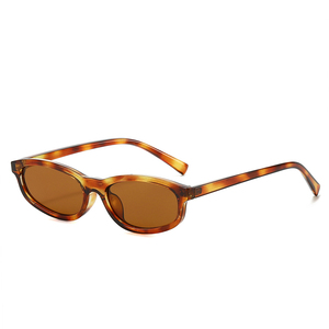 <span class=keywords><strong>2025</strong></span> xu hướng cổ điển hình bầu dục khung nhỏ của phụ nữ Kính mát <span class=keywords><strong>Vogue</strong></span> Thiết kế kính du lịch của nam giới thời trang Leopard Brown Sun Kính - Product Image 5