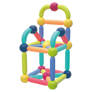 Tự làm 3D trẻ em giáo dục xây dựng trò chơi với thanh từ bóng & que xây dựng vật liệu nhựa đồ chơi - Product Image 6