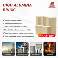 Brique réfractaire à haute teneur en alumine, excellente résistance à la compression, résistante à l'usure, OEM, pour la fusion de l'acier, la soudure, la découpe
